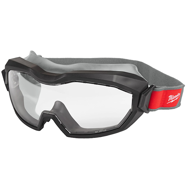 Milwaukee Occhiali di Protezione a Maschera NON Ventilati Lente Incolore - MILWAUKEE